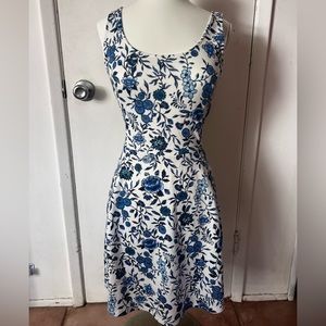 H&M Blue & White Floral Dress